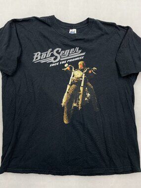 Bob Seger Face The Promise Tour 2006 Concert Band Tee Anvil T-Shirt Men's 2XL